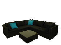 Wicker L-Shape Lounge