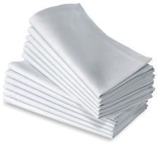 Linen Napkins White, Coloured